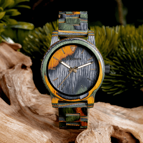 Relógio de Bambu Masculino - Bamboo JungleⓇ